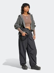 adidas Originals Essentials Rib Long Sleeve Brown Top - Image 5 of 7