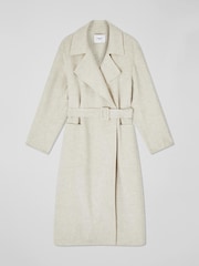 LK Bennett Cream Anderson Double Faced Wool Coat - Image 6 of 6