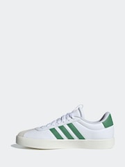 adidas White/Green adidas VL Court 3.0 Trainers - Image 2 of 8