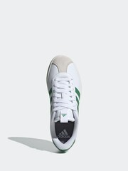 adidas White/Green adidas VL Court 3.0 Trainers - Image 5 of 8