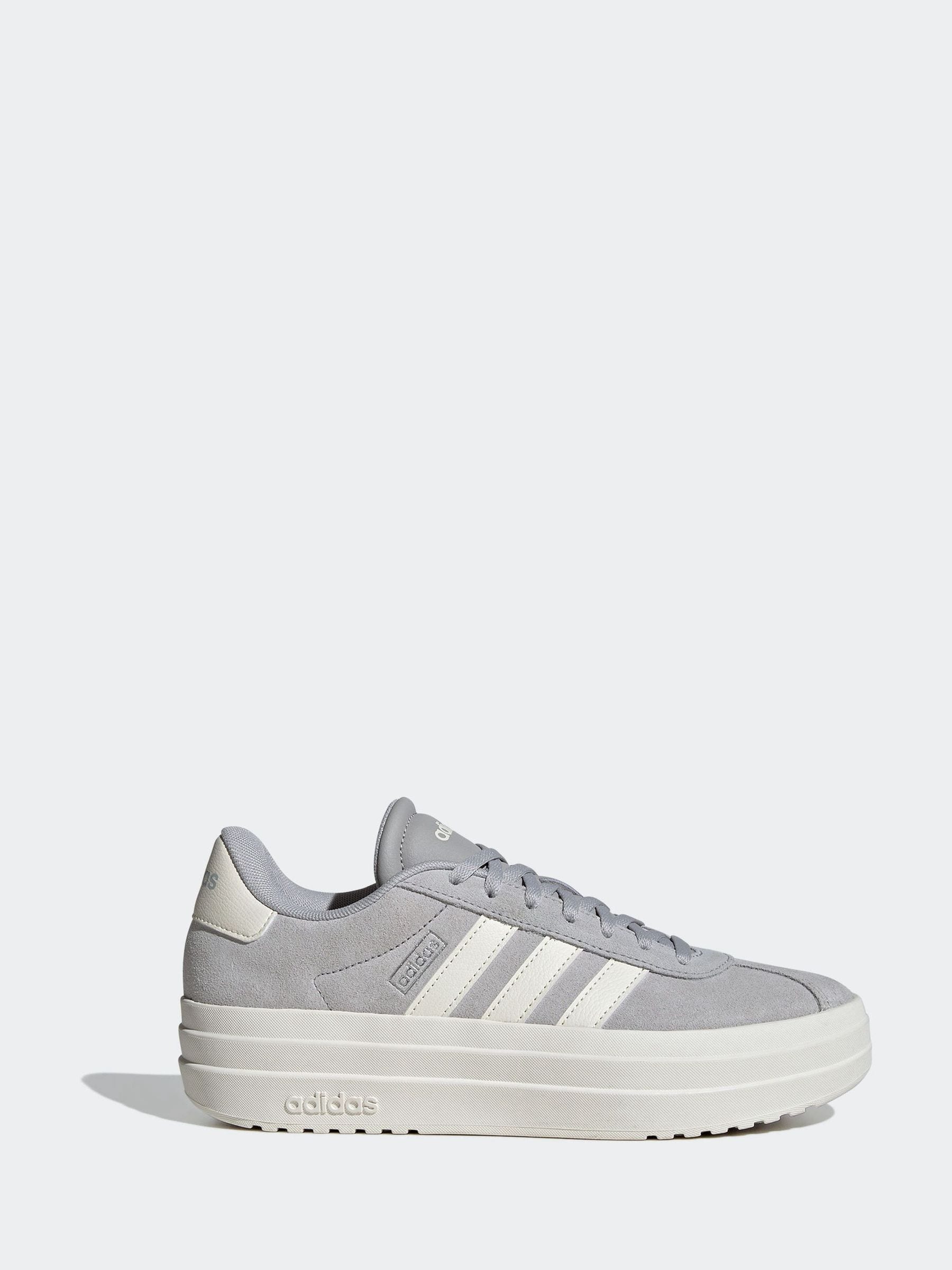 Adidas vl court suede ladies trainers grey shop