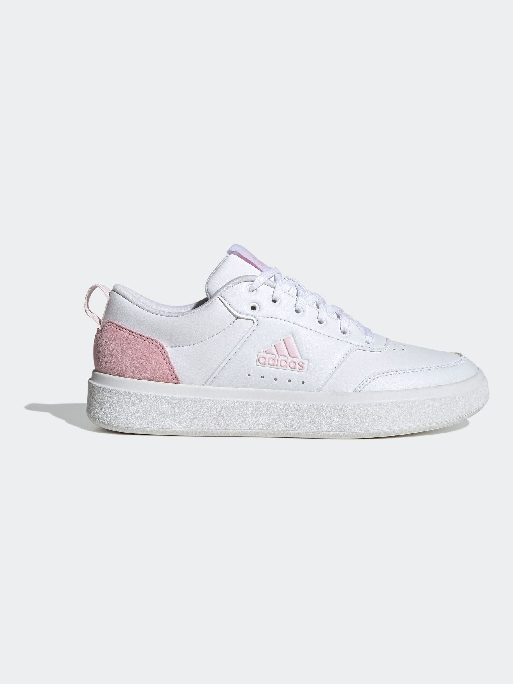 Buy adidas White Pink Sportswear Park Street Trainers from Next Luxembourg