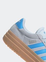 adidas Grey/Blue VL Court Bold Trainers - Image 11 of 12