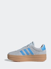adidas Grey/Blue VL Court Bold Trainers - Image 5 of 12