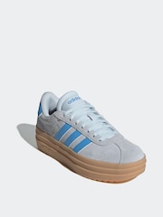 adidas Grey/Blue VL Court Bold Trainers - Image 6 of 12