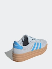 adidas Grey/Blue VL Court Bold Trainers - Image 7 of 12
