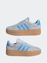 adidas Grey/Blue VL Court Bold Trainers - Image 8 of 12