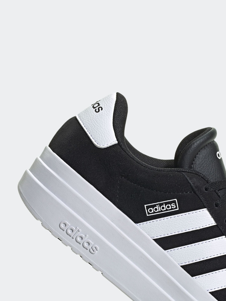 adidas Black/White VL Court Bold Trainers - Image 11 of 21