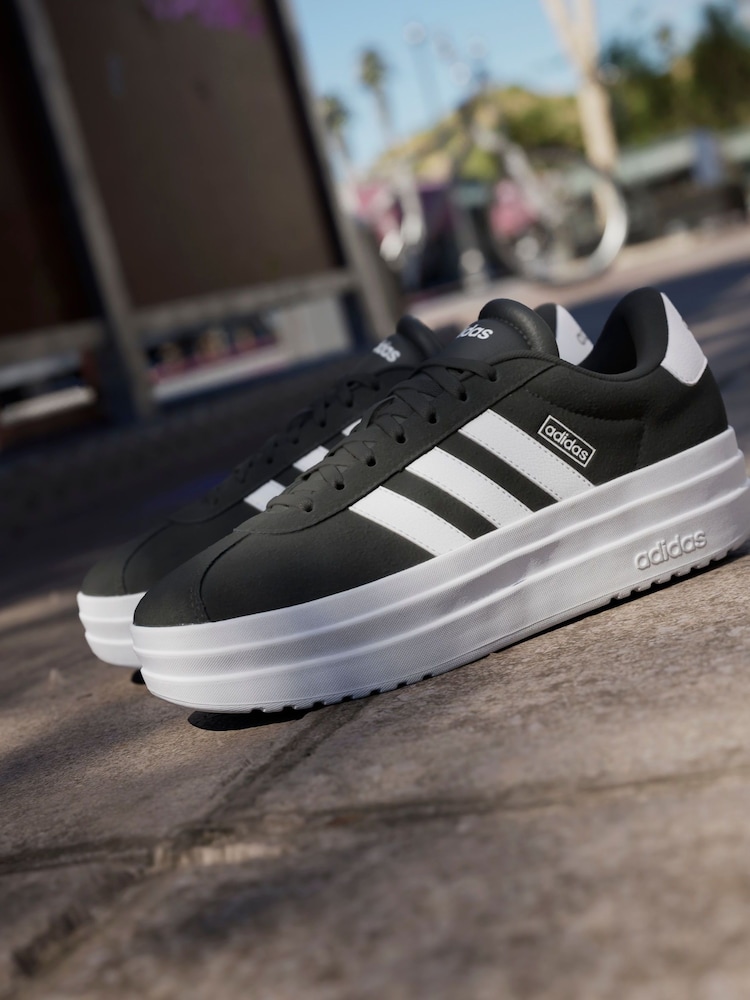 adidas Black/White VL Court Bold Trainers - Image 13 of 21