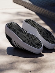 adidas Black/White VL Court Bold Trainers - Image 20 of 21