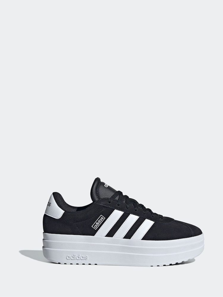 adidas Black/White VL Court Bold Trainers - Image 4 of 21