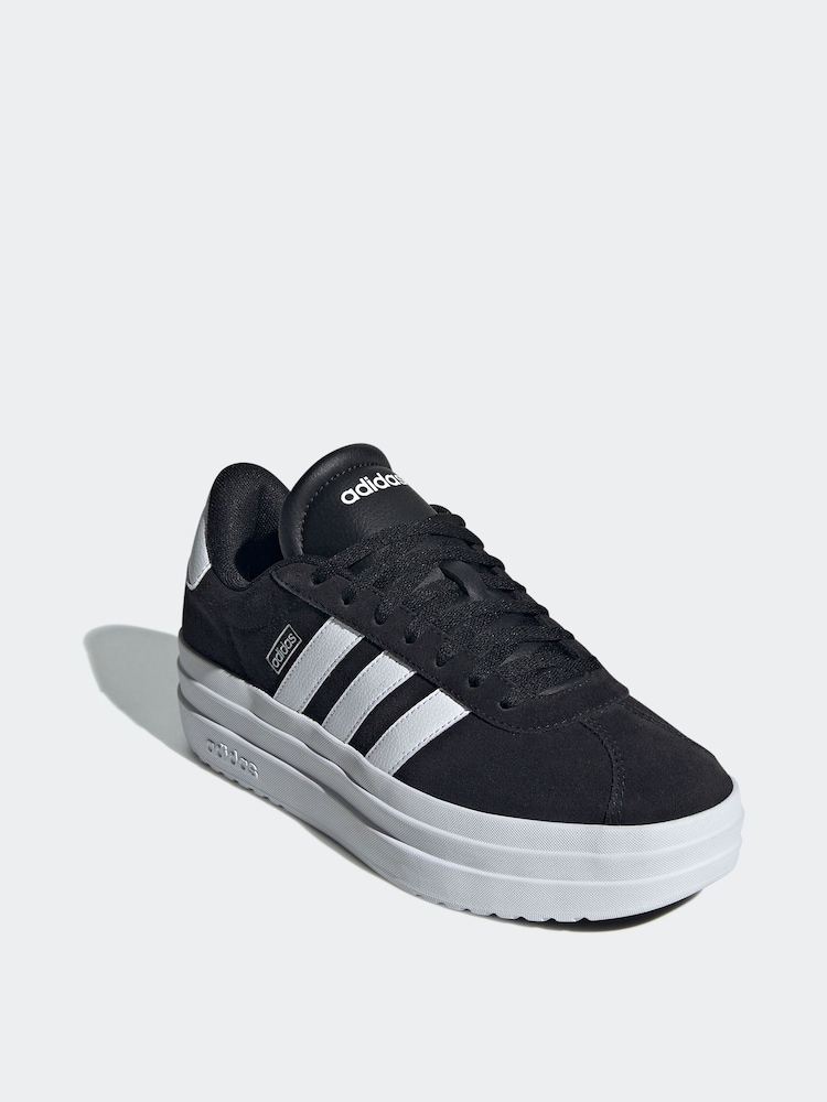 adidas Black/White VL Court Bold Trainers - Image 6 of 21