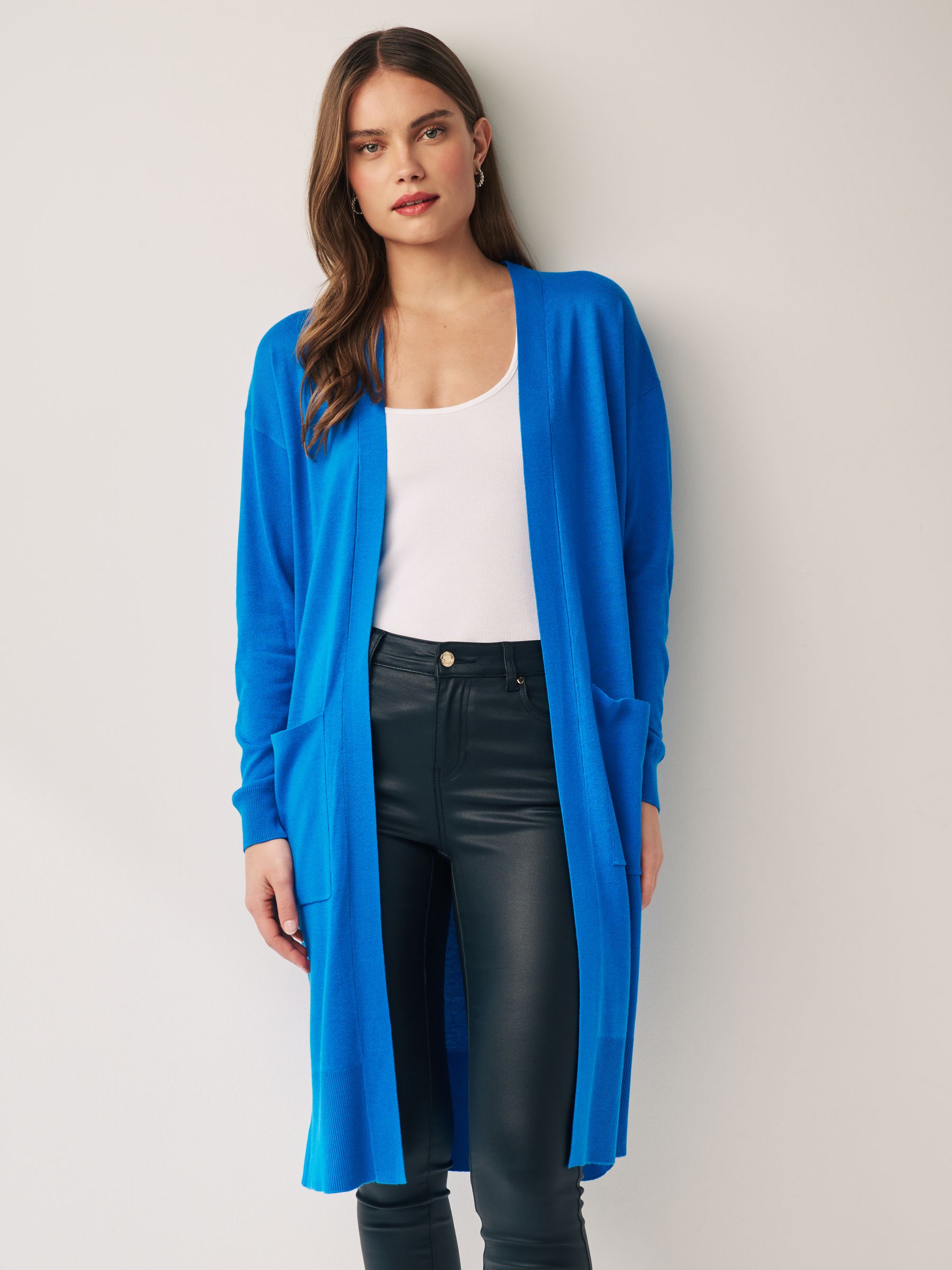 Buy Bright Blue Soft Touch Longline Knitted Cardigan from Next United Arab Emirates