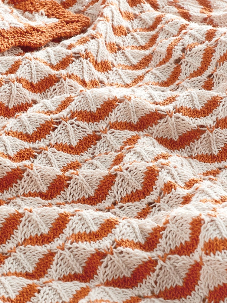 Orange Short Sleeve Stich Detail Polo Top - Image 6 of 6