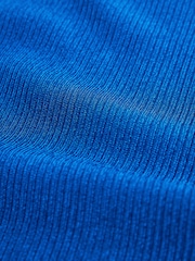 Cobalt Blue Metallic Knitted Vest - Image 6 of 6