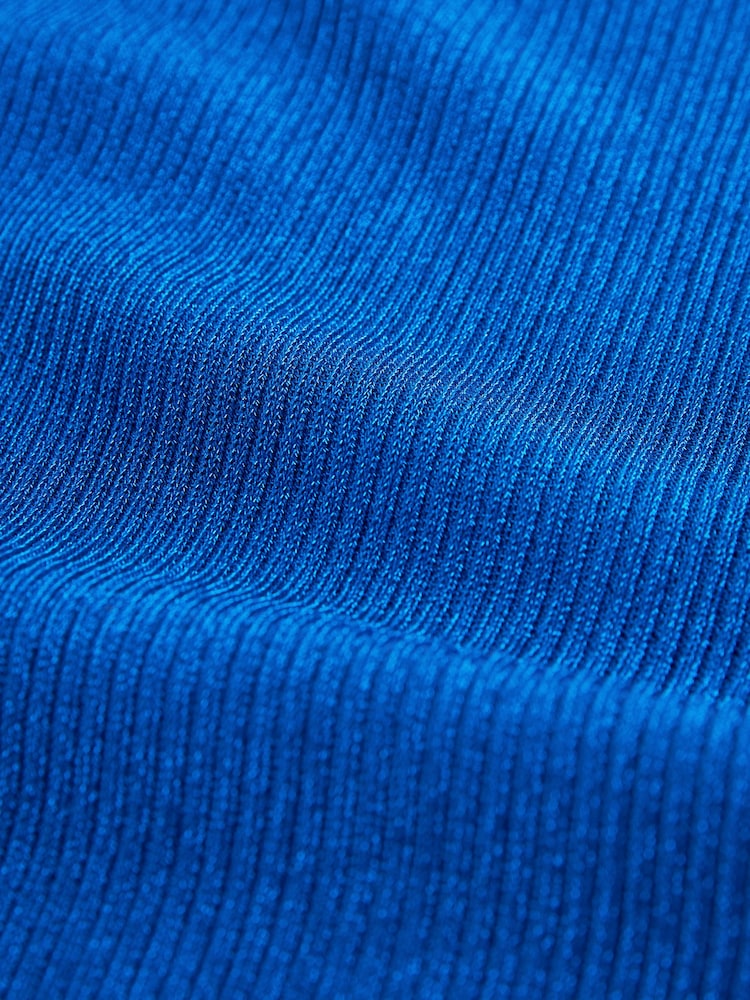 Cobalt Blue Metallic Knitted Vest - Image 6 of 6