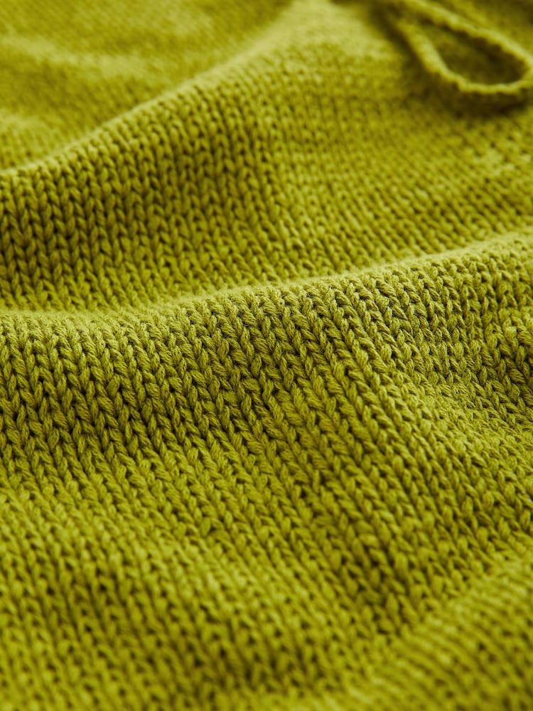 Green Tie Front Knitted Waistcoat - Image 6 of 6