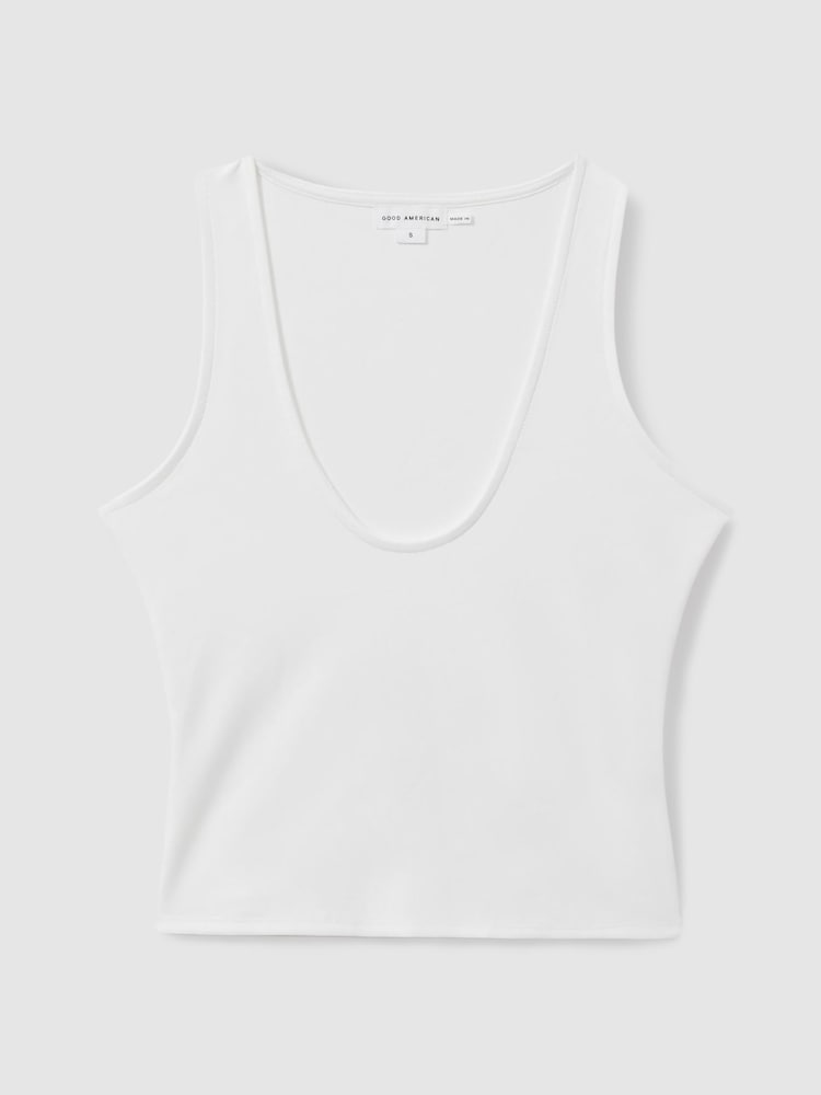 Good American White Good American Scuba Scoop Neck Vest - Image 1 of 4
