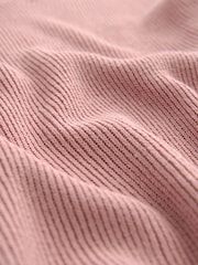 Blush Pink V-Neck Linen Short Sleeve Top - Image 6 of 6