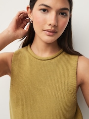 Khaki Green Roll Edge Tank - Image 4 of 6
