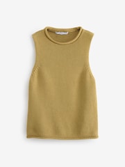 Khaki Green Roll Edge Tank - Image 5 of 6