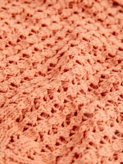 Orange Crochet Bardot Top - Image 6 of 6