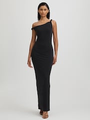 Good American Black Good American Twisted Strap Jersey Maxi Dress - Image 1 of 5
