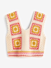 Orange Crochet Tank - Image 5 of 6