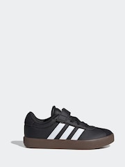 adidas Black/Tan VL Court 3.0 Trainers - Image 1 of 9
