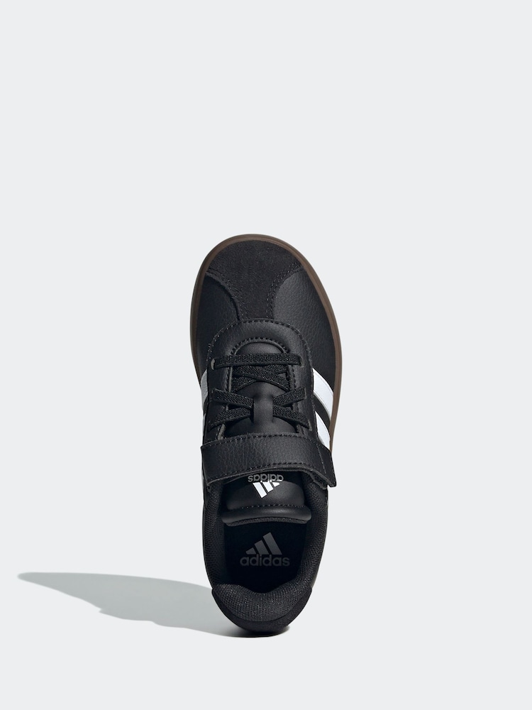 adidas Black/Tan VL Court 3.0 Trainers - Image 6 of 9