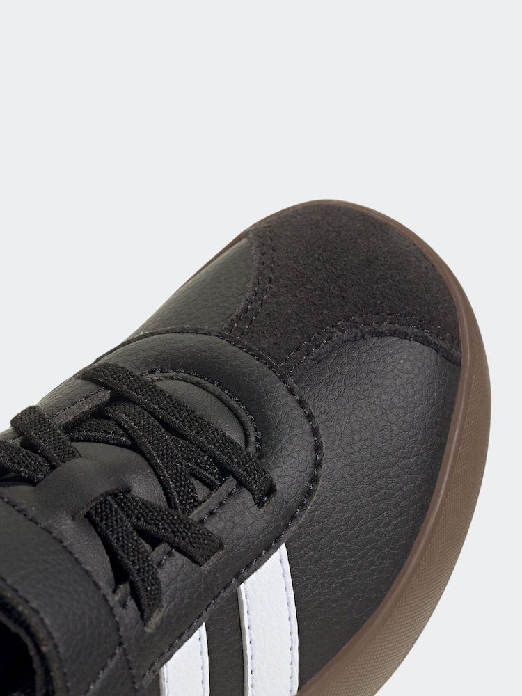 adidas Black/Tan VL Court 3.0 Trainers - Image 8 of 9