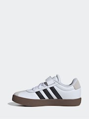 adidas White/Black VL Court 3.0 Trainers - Image 2 of 9