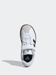 adidas White/Black VL Court 3.0 Trainers - Image 6 of 9