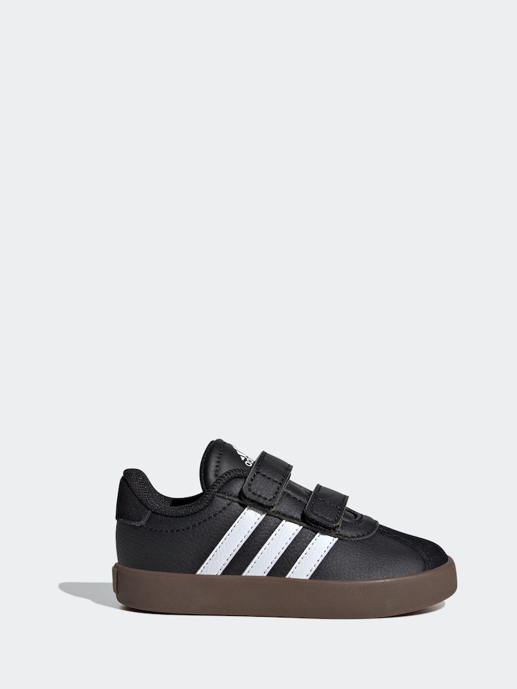 Schwarz/Weiß - Adidas VL Court 3.0 Turnschuhe mit Klettverschluss - Bild 1 von 8 Schwarz/Weiß - Adidas VL Court 3.0 Turnschuhe mit Klettverschluss - Bild 1 von 8