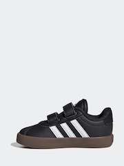 adidas Black/White VL Court 3.0 Hook and Loop Trainers - Image 2 of 8