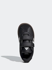 adidas Black/White VL Court 3.0 Hook and Loop Trainers - Image 6 of 8