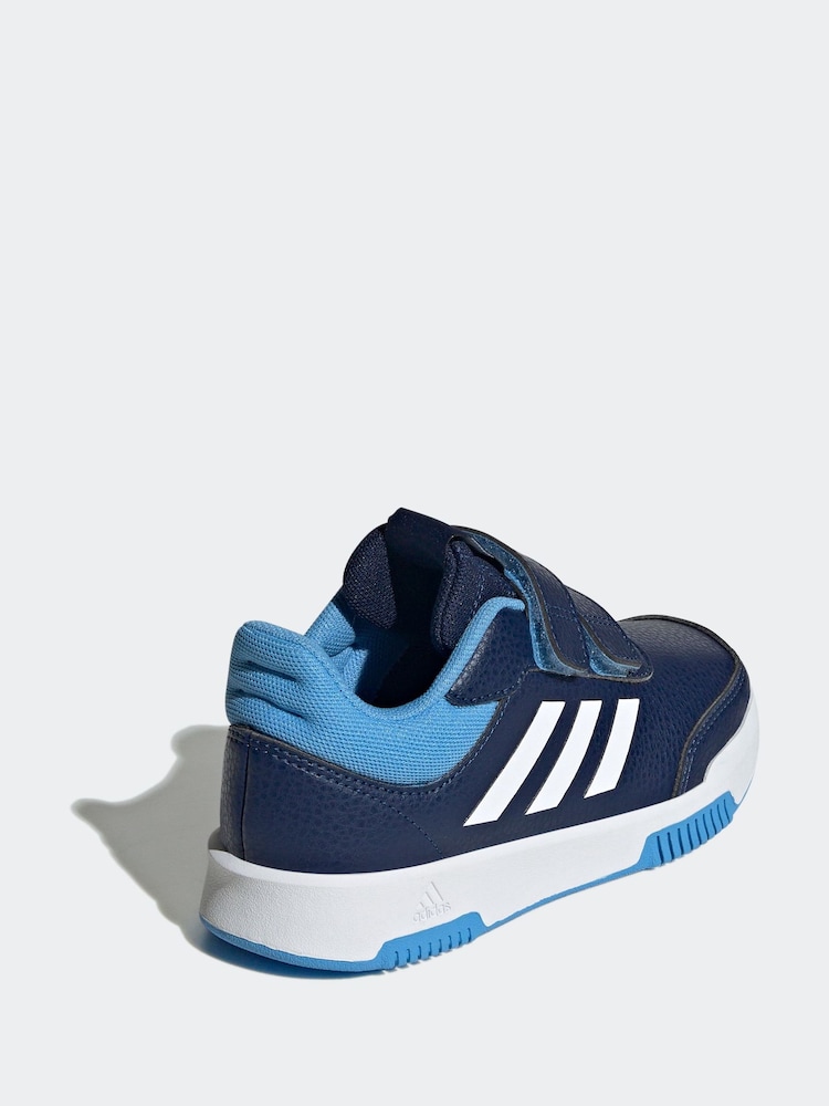 Adidas Blue/White Hook and Loop Tensaur Sport Trainers - Image 4 of 9