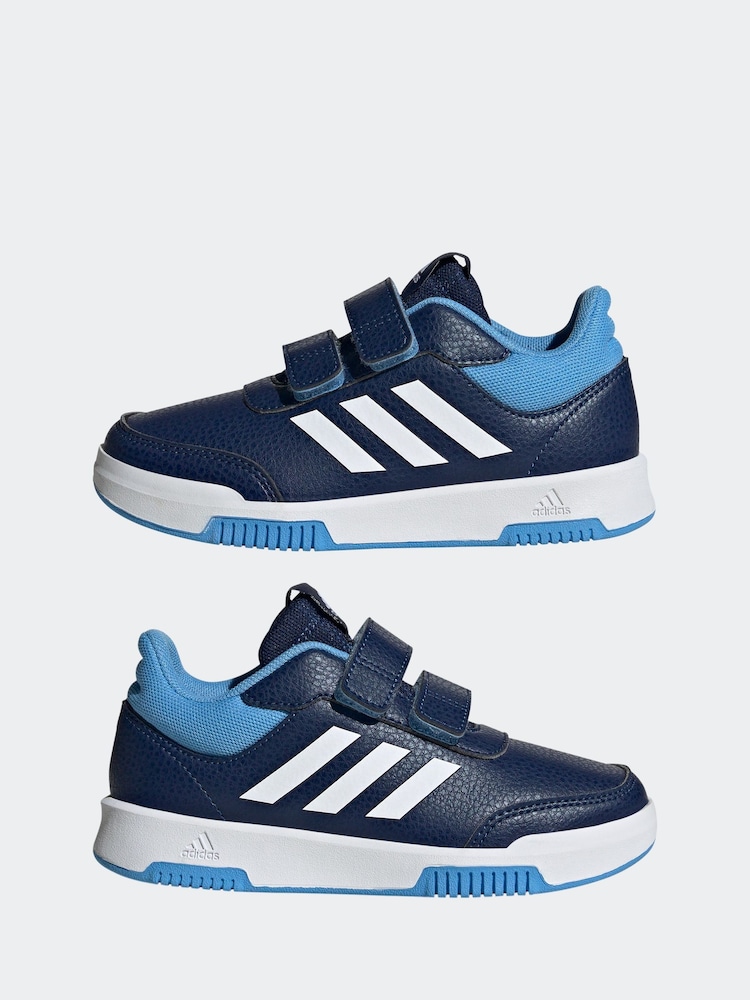 Adidas Blue/White Hook and Loop Tensaur Sport Trainers - Image 7 of 9