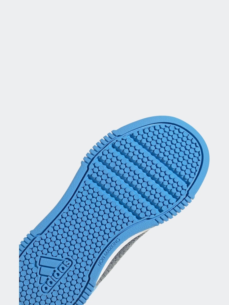 Adidas Blue/White Hook and Loop Tensaur Sport Trainers - Image 8 of 9