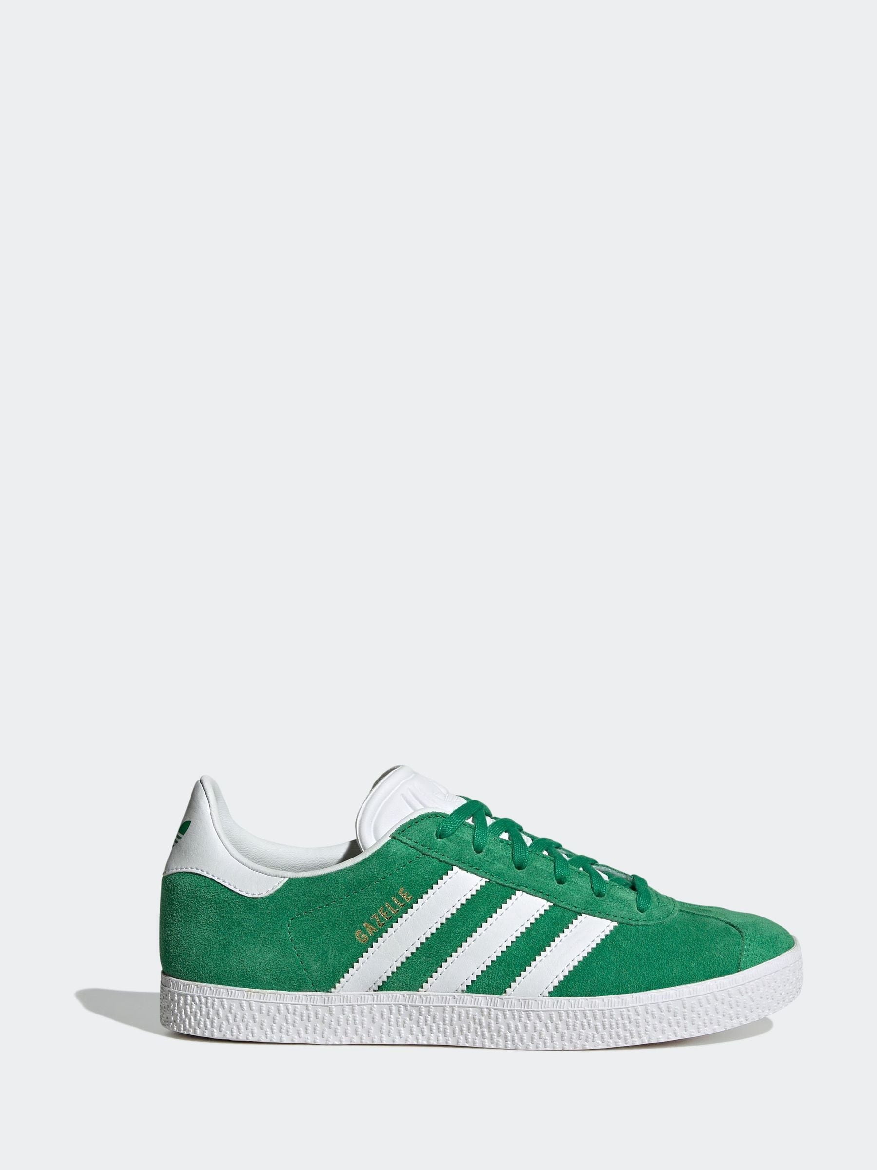 Adidas originals gazelle green suede trainers new arrivals