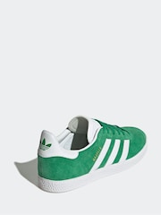 adidas Originals Green/White Junior Gazelle Trainers - Image 9 of 13