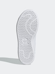 adidas White/Green Originals Stan Smith Trainers - Image 6 of 8