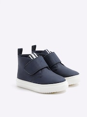 River Island Blue Boys Suede Lace Demi Boots - Image 2 of 5