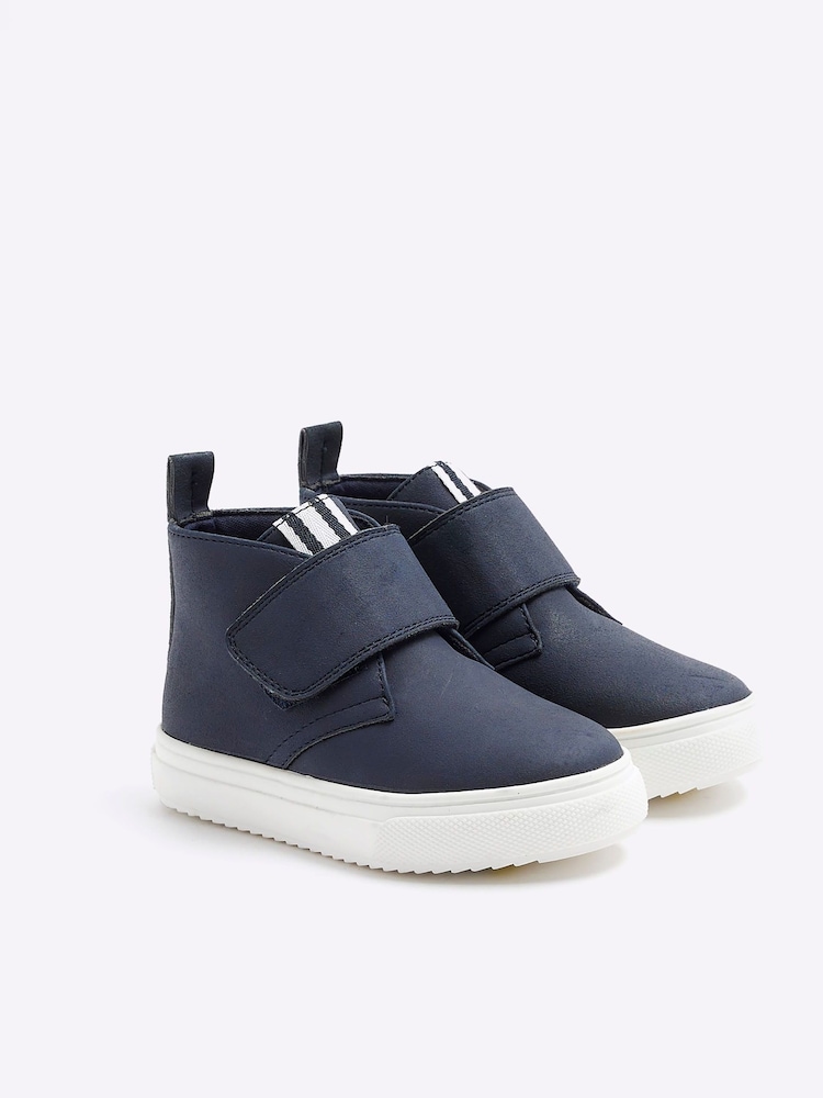 River Island Blue Boys Suede Lace Demi Boots - Image 2 of 5