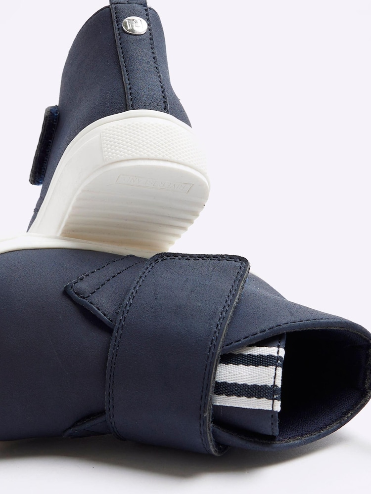 River Island Blue Boys Suede Lace Demi Boots - Image 5 of 5