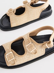 Natur - Forever Comfort® Sandalen mit gestricktem Raffia-Fußbett - Bild 6 von 8