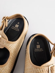 Natur - Forever Comfort® Sandalen mit gestricktem Raffia-Fußbett - Bild 8 von 8