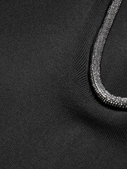 Ted Baker Junella Midaxi Black Dress With Embellished Neckline - Image 4 of 5