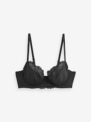 Black/White/Praline Nude 3 Pack Floral Print Non Pad Full Cup Bra - Image 6 of 9