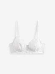 Black/White/Praline Nude 3 Pack Floral Print Non Pad Full Cup Bra - Image 7 of 9